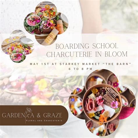 Boarding School: Charcuterie in Bloom - SOLD OUT, 3460 Starkey Blvd ...