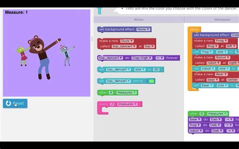 Image result for Lesson 7 Alian Dance Party Code.org Answers