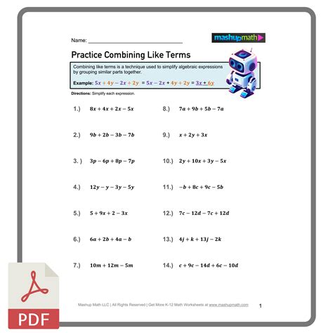 Combining Like Terms for Beginners 的图像结果