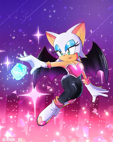 Rouge's Midnight Treasure | Rouge The Bat Fan art by jonnisalazar on ...