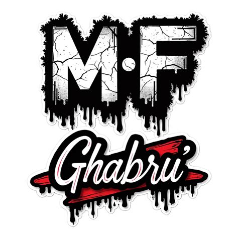 M.F. Ghabru Aesthetic (2) Premium Vinyl Stickers – STICKEROGY