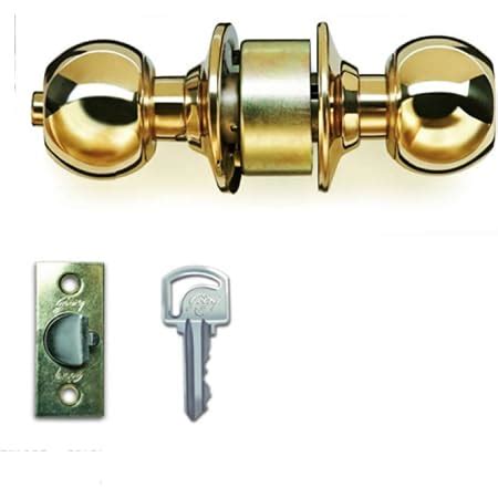 Godrej Locks 5807 Classic Brass Key Cylindrical Golden (Backset : 60mm ...
