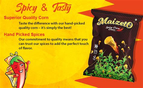 Maizeto Spicy Corn Chips Free Protein Packed_(Pack Of 6)_(30 Grm ...