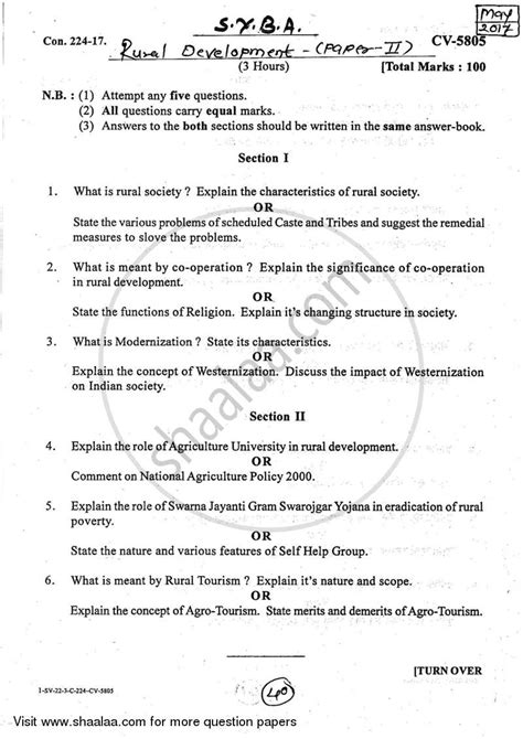 Introduction to Rural Development 2016-2017 BA Rural Development ...