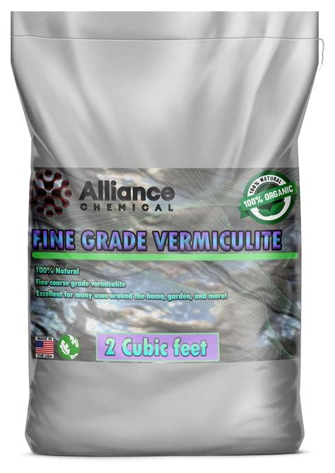Premium Organic Fine Vermiculite - 2 Cubic Feet (51 Quarts) - Soil ...