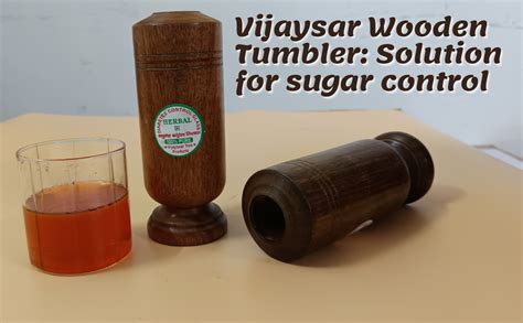 Buy santarms Wooden Ayurvedic Vijaysar Tumbler for Diabetes, Joint ...