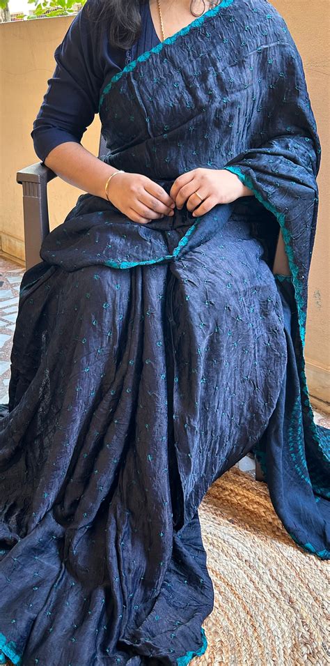 Black Modal Bandhini saree – Rucheera