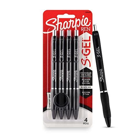 Sharpie Gel Pen 0.7Mm Black, 4 Markers – Fetch N Buy