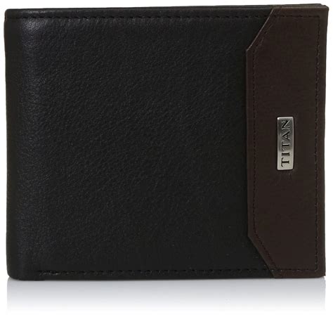 Buy TITAN Black Leather Men's Wallet (TW208LM1BK) at Amazon.in
