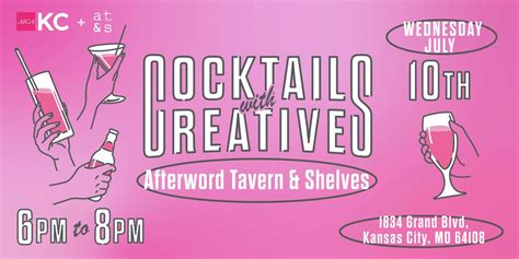 Cocktails with Creatives, Afterword Tavern & Shelves, Kansas City, 10 ...