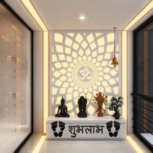 decor kafe 5 cm Acrylic 3D "Shubh Labh" Acrylic Mirror Wall Sticker ...
