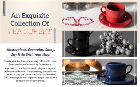 Buy DANKOTUWA, Microwave and Dishwasher Safe Finest Porcelain China Tea ...