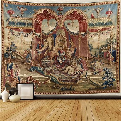 Medieval Tapestry Middle Age Tapestry Middle Age Vintage Milles Fleurs ...