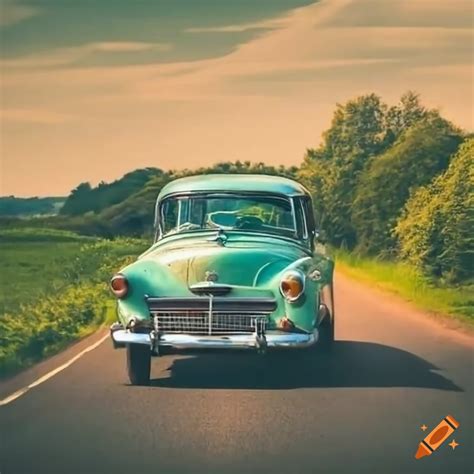 Vintage car on Craiyon