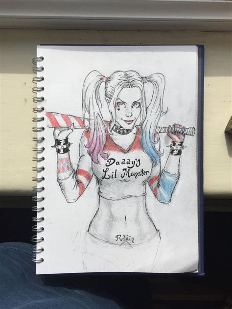 Harley Quinn Drawing by Lauros79 on DeviantArt