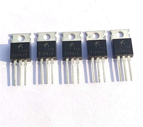 AVS COMPONENTS TIP41 NPN Power Transistor 6A 100V pack of 5 Pcs ...