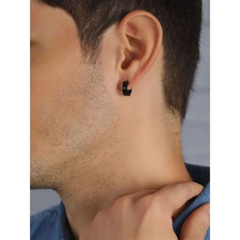 Buy Priyaasi Bold By Priyaasi Round Black Silver-Plated Stud Earring ...
