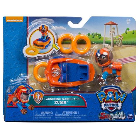 Buy Paw Patrol Sea Patrol Zuma's Launching Surfboard - Length 4.5 cm ...