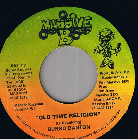 Burru Banton - Old Time Religion / Version (7") | 100-001-05676