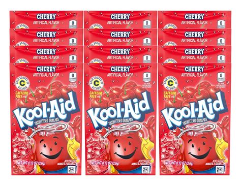 Buy KOOL-AID CHERRY Unsweetened Drink Mix 12 Packets Online at Lowest ...