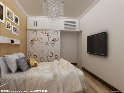 现代卧室效果图-序赞网