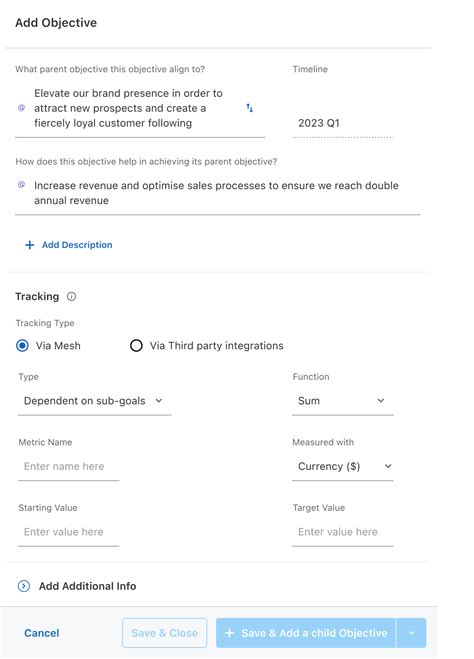 Understanding Types of Objectives – Mesh