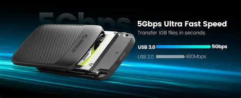 ORICO 2.5 inch External Hard Drive Enclosure USB 3.0 to SATA III Tool ...
