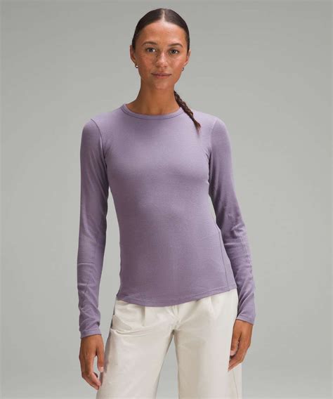 Lululemon Hold Tight Long-Sleeve Shirt - Purple Ash - lulu fanatics