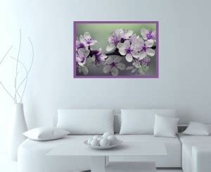 Impression Wall 61 cm Flower Vinyl Wall Stickers Self Adhesive Sticker ...