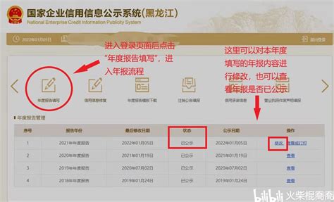 黑龙江省个体工商户年报流程 - 哔哩哔哩
