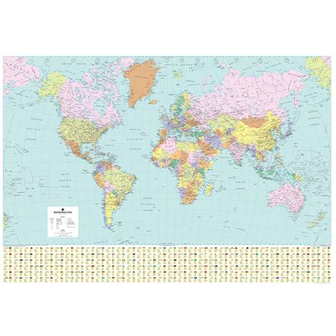 Map Marketing Map Of The World Large Laminated World Map | Desertcart Japan