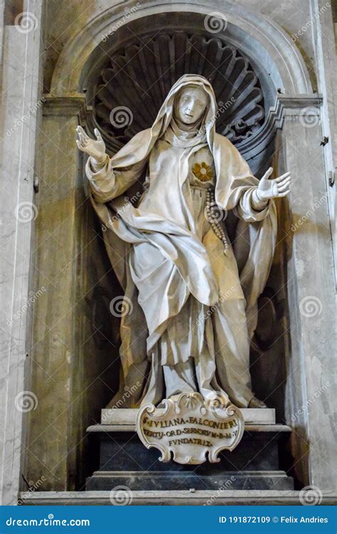 Statue of Saint Juliana Falconieri, St. Peter Basilica, Vatican, Italy ...