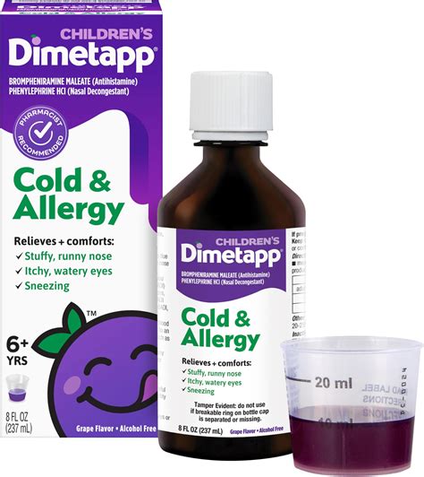 Amazon.com : Dimetapp Children’s Cold & Allergy Medicine, Antihistamine ...