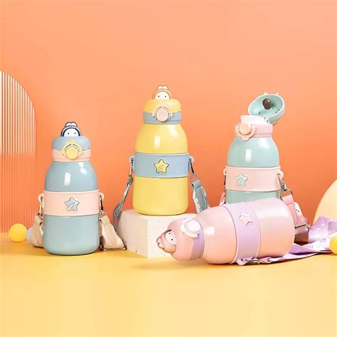 Kawaii Steel Water Bottle – 490ml – Her Dream Store