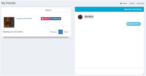 Chat System PHP MySQL 的图像结果