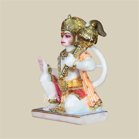 12" hanuman ji ki murti marble