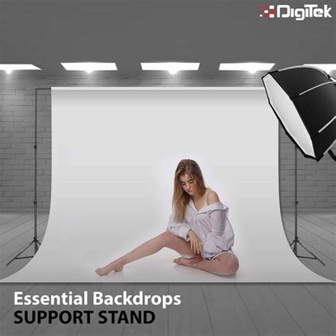DIGITEK DBSK-009FT Portable and Foldable Studio Background Stand Kit ...