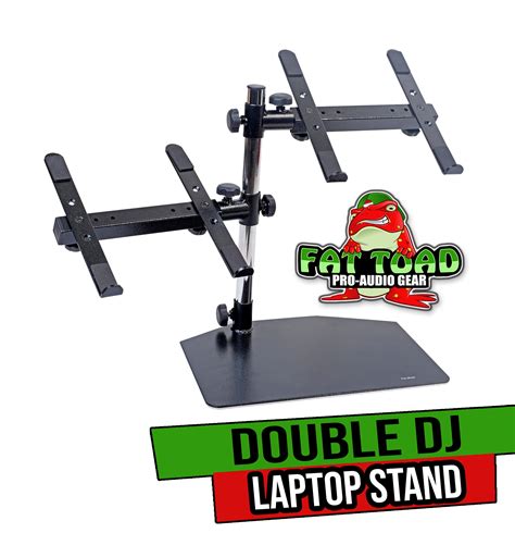 Buy FAT TOAD Double Computer Laptop Stand - DJ Equipment 2 Tier PC ...