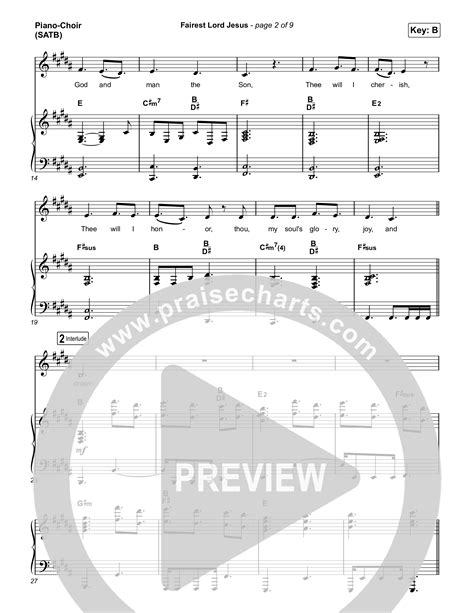 Fairest Lord Jesus Sheet Music PDF (The Worship Initiative) - PraiseCharts