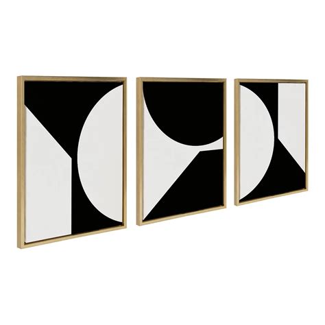 Sylvie Minimal Max Mod Set Framed Canvas by The Creative Bunch Studio
