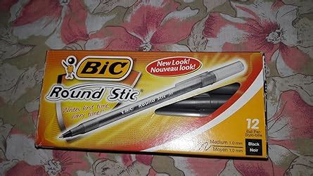 BIC Round Stic Xtra Life Ball Pen - Pack of 12, Black : Amazon.in ...