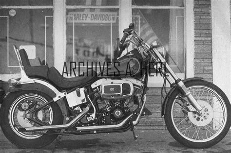 Harley-Davidson Bill Davis Sub Shock Wide Glide - first Softail 1980 ...