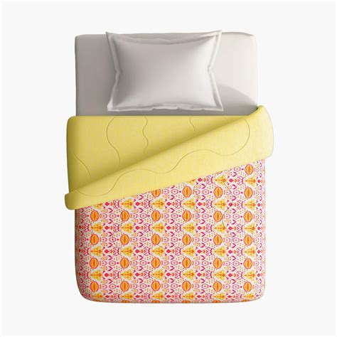 Buy PORTICO Marvella White Printed Cotton Single Bed Comforter ...