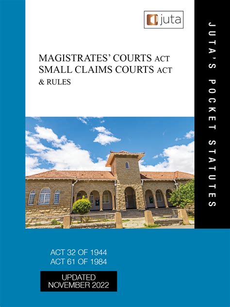 Wize Books - Magistrates’ Courts Act 32 of 1944 and Small Claims Courts ...