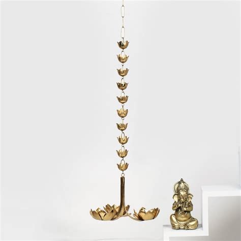 Buy Majestic Lotus Hanging With 3 Flower T-Lights from Home Centre at ...