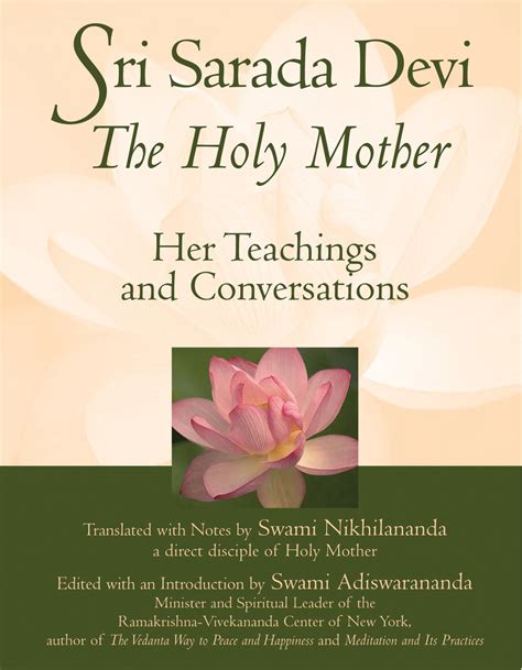 Buy Sri Sarada Devi, the Holy Mother: Her Teachings and Conversations ...