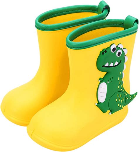 New Toddler Kids Children Rain Boots Boys Girls Baby Cartoon Animals ...