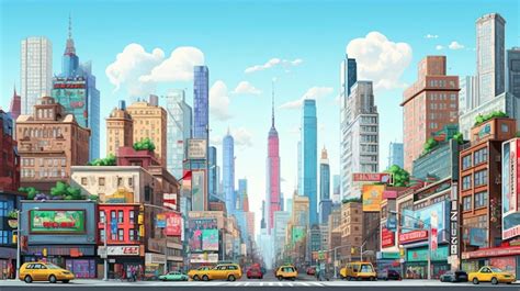 Busy City Cartoon 的图像结果