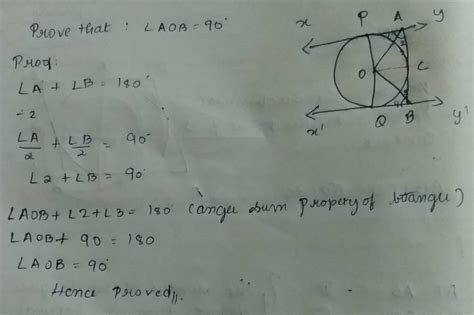 In Fig. 10.13, XY and X′Y′ are two parallel tangents to a circle with ...