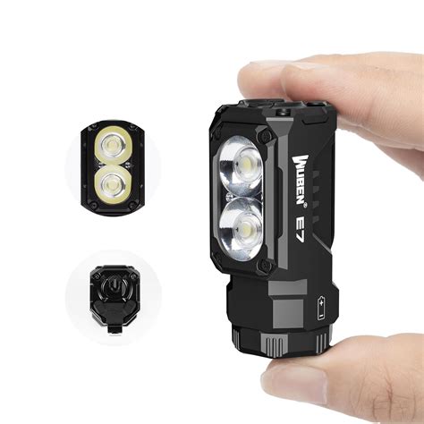 WUBEN E7 1800 Lumen Rechargeable Mini Flashlight with Magnet - Super ...